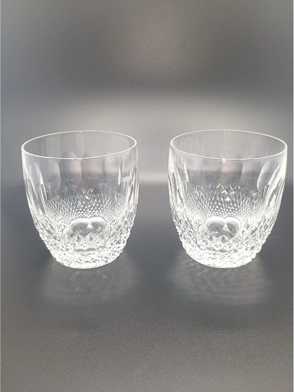 Pair of Vintage Waterford cut crystal 